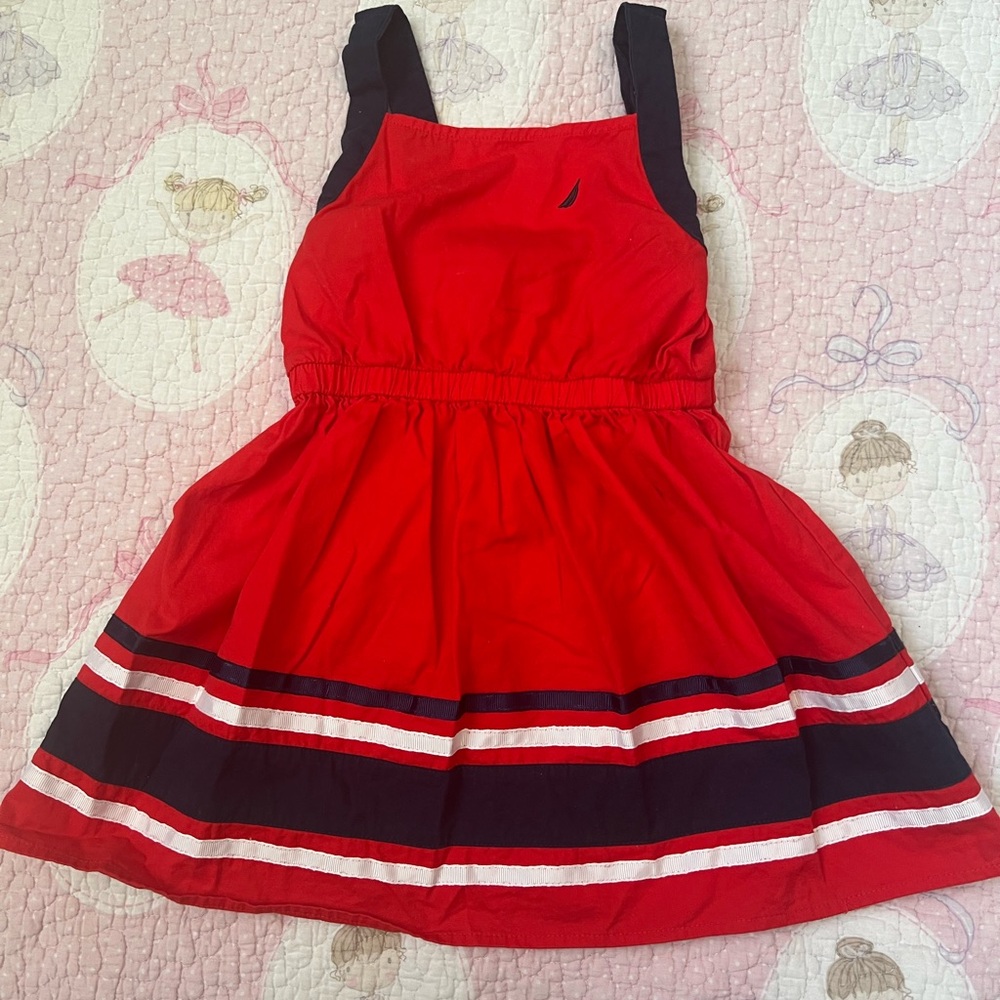 Nautica Kids Red and Black Dress